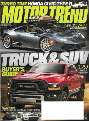 MOTOR TREND 2015 OCT - CTS-V, HURACAN, M3 v s AMG C63 S vs ATS-V